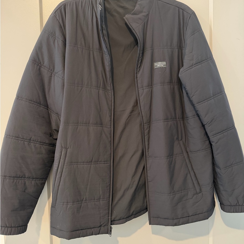 Travis Mathew Charcoal Puffer Jacket